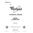 WHIRLPOOL LA5800XTM0 Catálogo de piezas