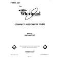 WHIRLPOOL MW3000XM1 Catálogo de piezas