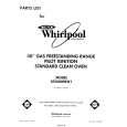 WHIRLPOOL SF3000SRW1 Catálogo de piezas